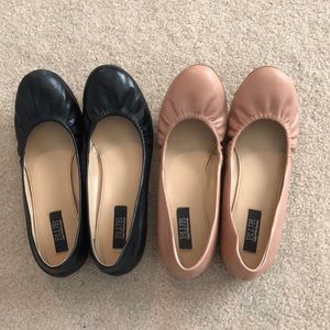 Saks Fifth Ave leather flats